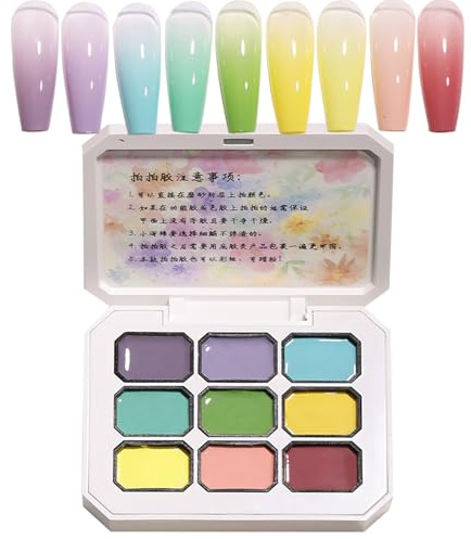 Gel Per Smalti 9 Colori Gel per Unghie | Attrezzo Per Stampi E Scultura 3D Modellazione Per Donne Principianti