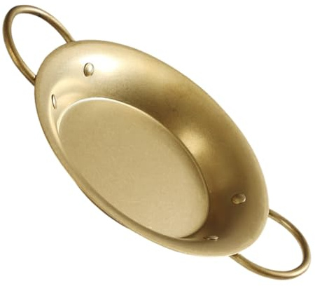 Garneck Sartén De Acero Inoxidable Español Con Dos Asas Para Cocinar Paella Plato Para Postres y Vaporera Para Arroz