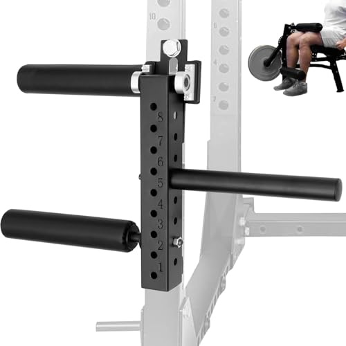 Power Rack Beinverlängerung und Curl-Maschine für Heim-Fitnessstudio, verstellbare Sitzbeinverlängerung Fitnessgeräte-Befestigung