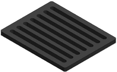 Grille de cheminée/grille à cendres rectangulaire 195 x 155 x 10 mm compatible avec les poêles Supra avec aperçu du modèle – Grille à cendres en acier massif – Grille de feu ignifuge et résistante à
