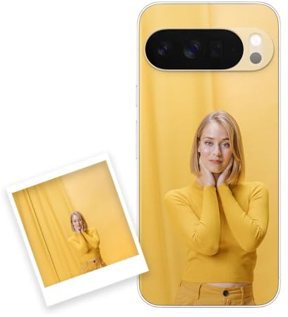 Google Pixel 10 Hülle personalisiert mit Foto. Handyhülle aus Silikon selbst gestalten Google Pixel 10. Geschenke personalisiert für Frauen, Valentinstag, Weihnachten
