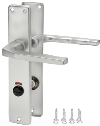 Alu F1 Drückergarnituren (für WC-Tür-Schösser)