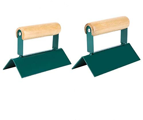 Ángulo de arco Ángulo recto 150 mm Mango de madera Llana de yeso Hoja de acero Esquina interior Llana Mano Herramientas de yeso