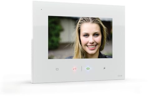 m-e modern-Electronics 41268 Funk-Video-Türsprechanlage weiß