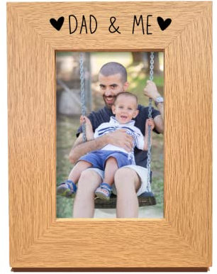Second Ave Oak - Cornice per foto con ritratto e scritta Dad & Me (lingua italiana non garantita)