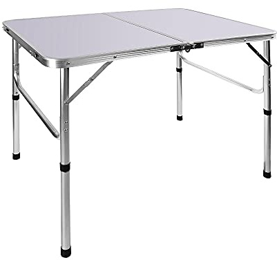 Night Market - Mesa y mesa plegable para el suelo, mesa y silla para el hogar, balcón, al aire libre, picnic, barbacoa, mesa portátil, 90 x 60 cm, altura ajustable de 37/67 cm