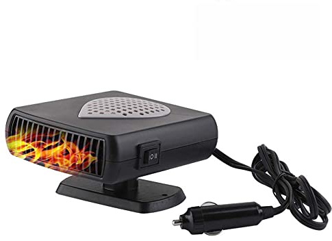 Auto-Heizung 12V 150W Zigarettenanzünder, Baceyong Tragbare Auto Heizlüfter, Fenster Defroster Defogger, 2 in 1 Autoheizung Windschutzscheibe Demister, Auto Enteiser Elektrisch Fensterheizung