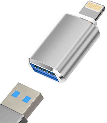 OTG Adapter Compatible with for iPhone Lightning Male to USB Female Data Sync 13 11 12pro max Mini Xr X xs 8 7 se Plus for iPad Air,Camera,Card Reader,USB3.0 Flash Drive,Mouse,Keyboard,Hub,MIDI