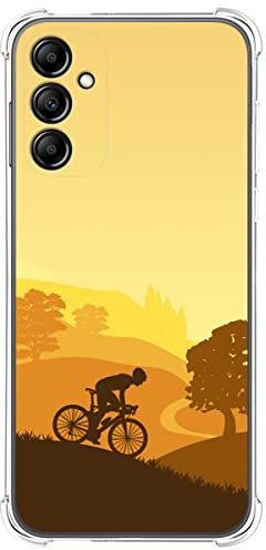 Tumundosmartphone Coque Silicone Anti-Chocs pour Samsung Galaxy A14 5G Design Cycliste Dessins