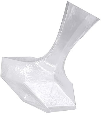 BESTonZON Geometric Diamond Shape Wine Decanter Aerator Handheld Glass Wine Decanter
