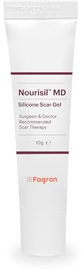 Nourisil MD - Silicone Gel for Scar Removal - Surgeon and Midwife Scar Therapy - Proven to Quickly Reduce The Appearance of Scars (10 gram Pack)