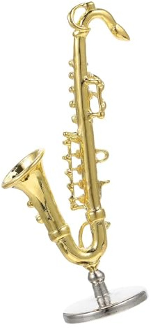 Mini-Instrumenten-Dekoration, Kleine Musikinstrumente, Miniatur-Saxophon-Horn-Ornamente, Saxophon-Modell Musikinstrumente Miniatur