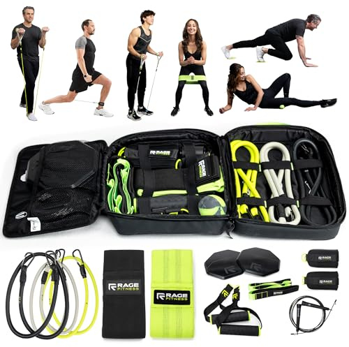 Rage Fitness Fitness-Trainingsset, Schwarz, 10-teiliges