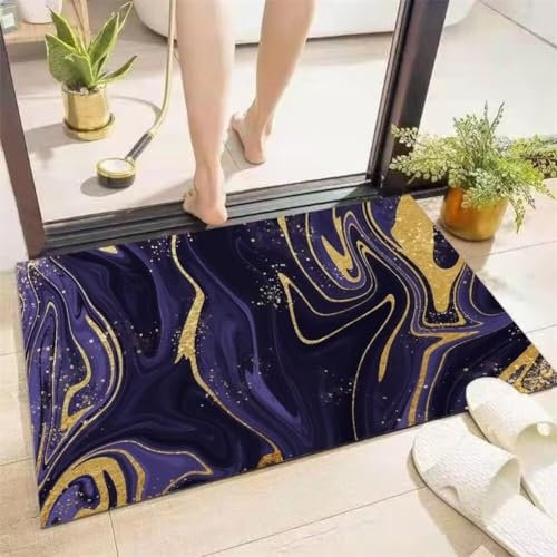 Aoojlo Badezimmerteppich, Badematte rutschfest, Badteppich, Badvorleger, Duschvorleger, Badematten, Teppich Badezimmer, Bathroom Bath Mat, Badezimmer Teppich, Badematte Stein, Bodenmatte, Tree55x79in