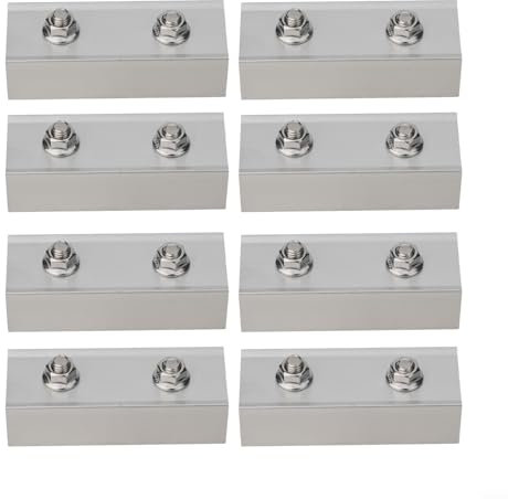Aluminium PV-Schienenverbinder, geeignet für 40x40mm PV-Schienen, schnelle Montage (8sets)