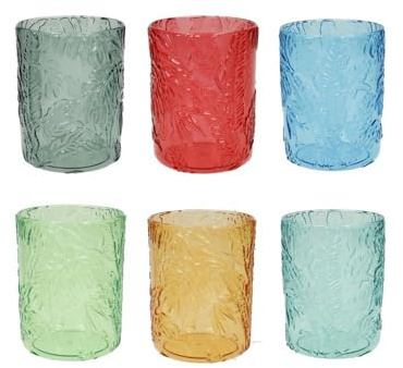 Brandani 50070 BICCHIERE TROPICAL COLORI ASSORTITI SET 6 PEZZI ACRILICO