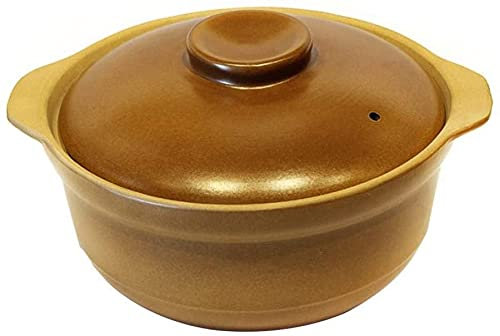 AtZOtOYZJ Cuencos Grandes de cerámica, Cazuela de cerámica Cazuela de Barro Cazuela de cerámica for cocinar - Resistencia a Altas temperaturas, Deliciosa actualización, -1,2 litros(1.2liters)
