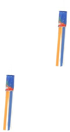 HANABASS 2stücke Xmas Wind Sock Gartenflagge Weihnachtliche Deko Für Draußen Leicht Und Wetterbeständig Für Vorgarten Veranda Baum Und Gartenfeier Mit Lanyard Zur Einfachen Aufhängung