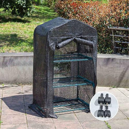 XLJKNLP Serra A 3 Livelli con Carrucola, Serra Portatile Pop-up con Copertura in PE/PVC, per La Coltivazione di Piante in Giardino, Patio E Portico Interno