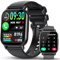 Montre Connectée Homme Femme, 1.85HD Smartwatch Avec Appel et Numérotation Bluetooth, 112+ Sportifs Modes Montre avec Cardio, Podometre et Sommeil, Montre Connectee Etanche IP68 Pour Android iOS Noir