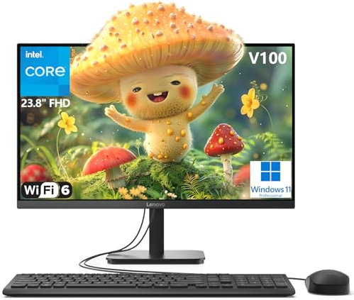 Lenovo 24 All-in-One Desktop Computer for Home Office, Intel 4-Core Processor (Beat i3-1110G4), FHD Display, 32GB DDR4 RAM, 1TB PCIe SSD, WiFi 6, Bluetooth, Business AIO, Windows 11 Pro, Vent-Hear