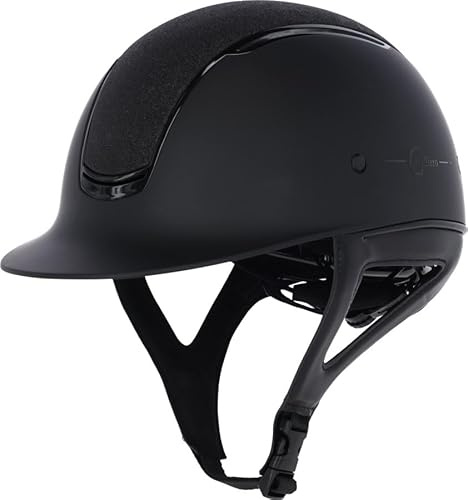 Kerbl Covalliero Eclipse ridhjälm, svart matt med glitter, storlek: S/52–56 cm