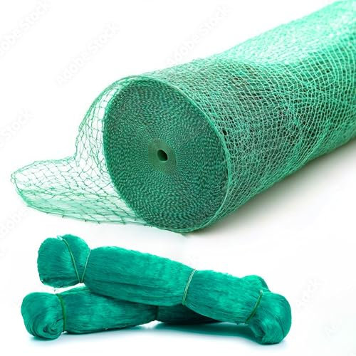 4m X 5m Green Garden Netting for Plants Fruit Veg Patch Grass Seeds, Anti Bird Netting, Pond Mesh Netting Cover, Plant Mesh Netting Lawn Protection Garden (1)