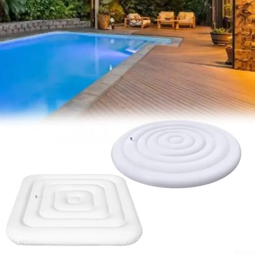 Housse d'isolation pour baignoire extérieure, gonflable et résistante à la poussière, convient pour baignoire ronde ou carrée (ronde 1)