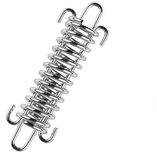 Fibbia a Molla Tenda da Campeggio Tenditore for tenda da campeggio in acciaio inossidabile, fibbia fissa, tenditore for corda antivento, gancio a molla di serraggio per tende campeggio(5pcs)