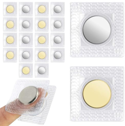 JYNXOR 10 Pares Botones Magneticos,Botón de Imán de Costura,Botones a Presión Magnéticos,Cierre Magnético Oculto Para Bolsos,Ropa,Artesanía,Cuero