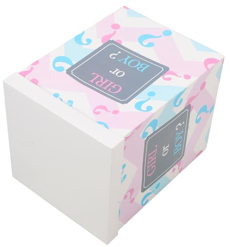 Veemoon Caja de Revelación de Género Niño o Niña Globos para Shower Decoración de Fiesta y Artículos para Revelar el Nacimiento