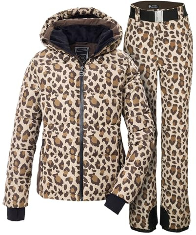 Killtec Damen Skianzug 2 teilig - aus Skijacke und Softshell Skihose - mit 10000mm Wassersäule - wasserdicht, atmungsaktiv