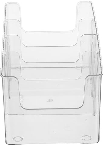 VICASKY Boîte de Rangement Transparente et Design Moderne en Plastique pour 40 Boîtiers CD Standard avec Séparateur, Construction Portable pour Bureau ou Voyage