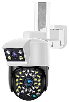 MJFVN Telecamera Domestica, Monitor A 360 Gradi Senza Angolo Morto, Visione Notturna Esterna Remota For Telefono Cellulare Wireless, 4G, Fotografia Solare(Monitoring special+128GB)