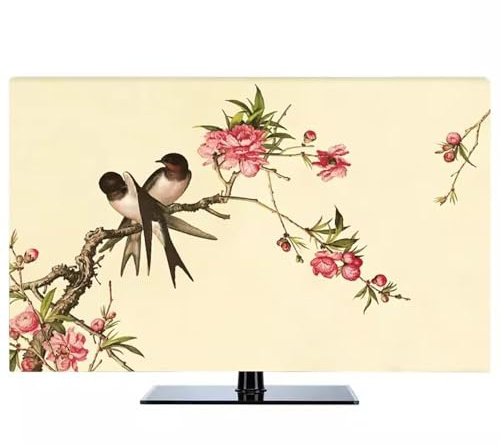 GPDNBIEU, 32-80 Inch for LCD/LED Universal TV Protective CaseProtector Elastic Fit for Flat & Curved TVs Bedroom(Bird1,80inch)