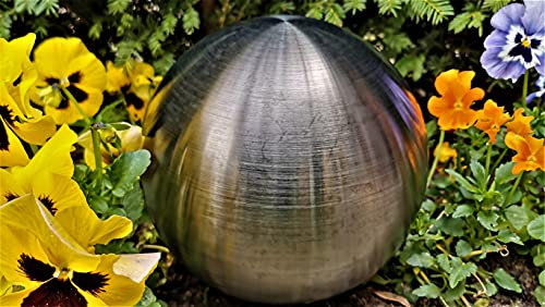 Jürgen Bocker Gartenambiente Dekorationskugel 15 cm Edelstahl schwarz matt gebürstet Dekokugel Edelstahlkugel Gartenkugel