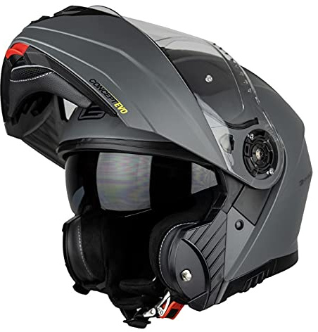 G-MAC Concept Evo Modular Flip Up Front Sun Visor ECE 2205 Approved Motorcycle Motorbike Helmet
