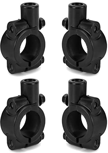 QWORK 4 Stücke 22mm Motorrad Spiegel Halterung - 10mm Halter für Fahrrad, Dirt Bike, ATV