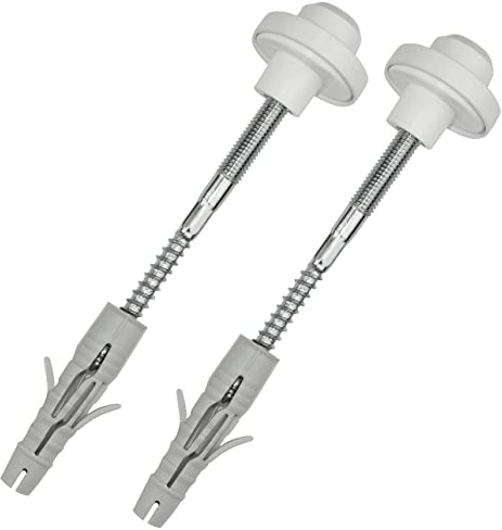 AERZETIX - C57810 - Kit de fixation murale pour lavabo suspendu sanitaire - goujons filetés M8x120 mm - cheville Ø12x60mm - jeu ensemble de montage pour vasque