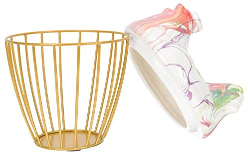 Cesta De Almacenamiento Decorativa Creativa De Cerámica con Forma De Gallina Portátil Resistente para Cocina Boda Hogar