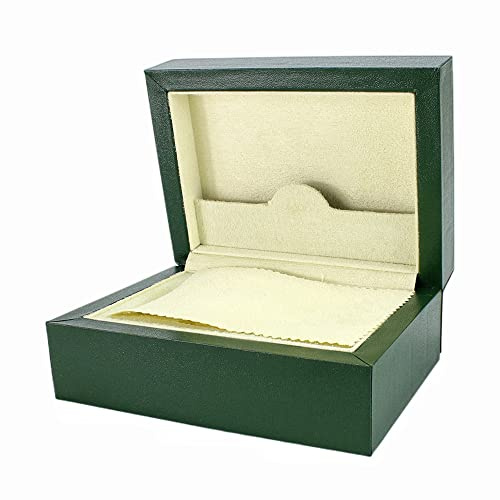 ROUHO Grüne Uhrenbox Luxusmarken-Uhren-Uhrengehäuse aus Holz für Rolex