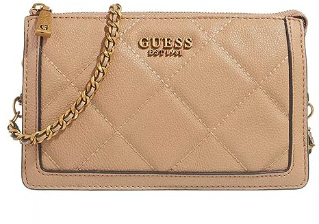 GUESS Abey Multi Compartment Xbody Beige
