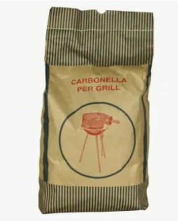 Carbonella per Griglia, Barbecue e Caminetto di Facile Accensione, Sacco da, per Cucina e Camping 2kg