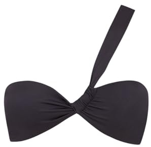 women'secret Grå Asymmetrisk Bandeau Bikini Top BH för kvinnor, Grå, 90B