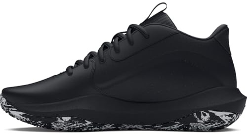 Under Armour Unisex's Ua Lockdown 7 Basketball Shoe, Black Black Metallic Silver, 44 EU