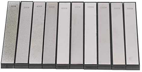 Topyond 10-teiliges Schärfstein-Set Für Messer Und Schleifsteine, Ideal Zum Trimmen Und Polieren Mit Mehreren Körnungen, Perfekt Für Köche Und Den Einsatz in Der Küche