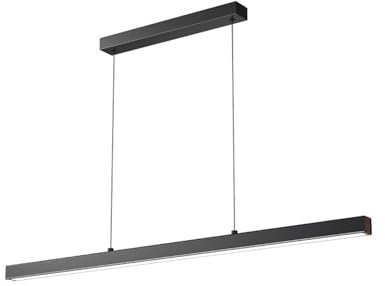 Lámpara lineal LED, lámpara colgante para mesa de billar, lámpara de techo para isla de cocina, iluminación colgante regulable para comedor, oficina, luz tricromática Iluminación colgante lineal de s