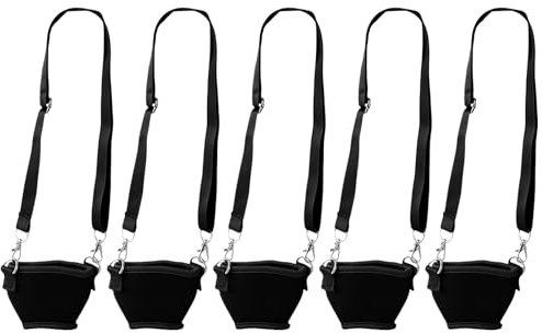 5Pcs Portable Cup Holder Insulator Holder Necklace Adjustable Wine Glass Lanyards Drink Holder With Neck Strap
