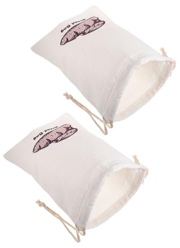 MAGICLULU 2pcs Drawstring Bread Storage Bags Reusable Bakery Bags for Baking Food Portable Pastry Pouches