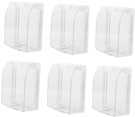 KONTONTY 6stücke Steckdosenbox Spritzwassergeschützt wasserdichte Steckdose Fall Schutzhülle Box Mit Kabelloch Für Wand Box Küche Bad Balkon